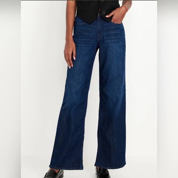 Old Navy High Rise Wide Leg Wow Jeans - Picture 1 of 7